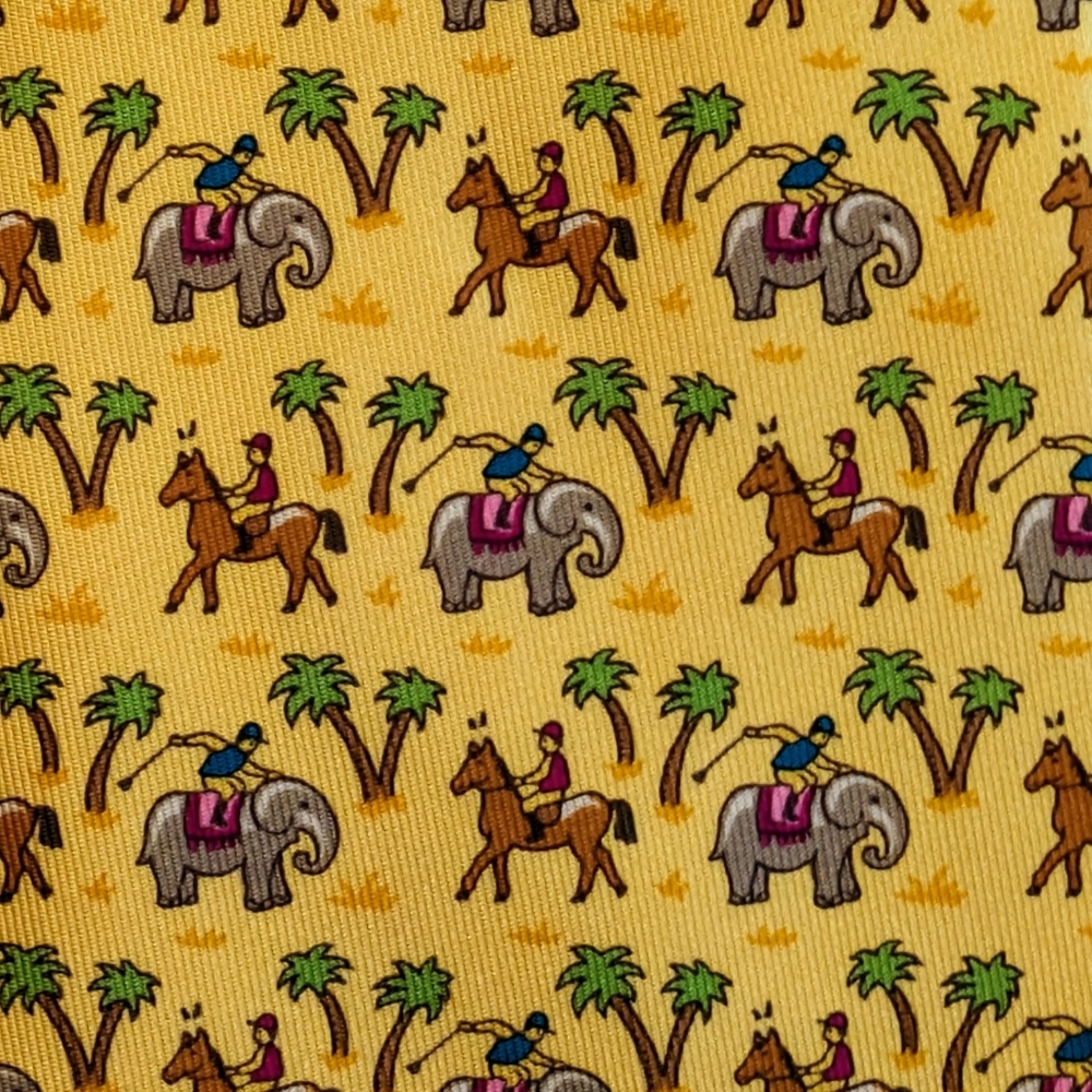 Hermes silk tie